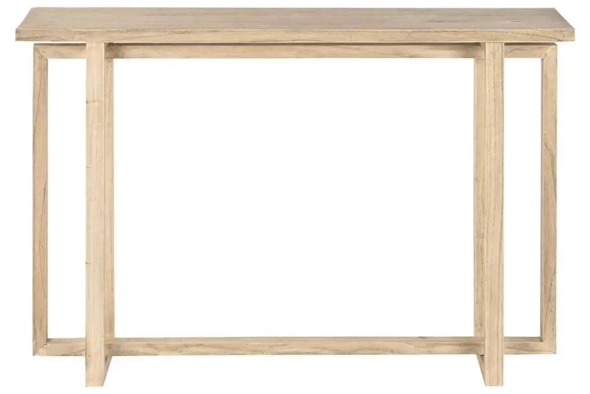 Consola de Recibidor de Madera Mindi Acabado Natural 120 cm MB-221507