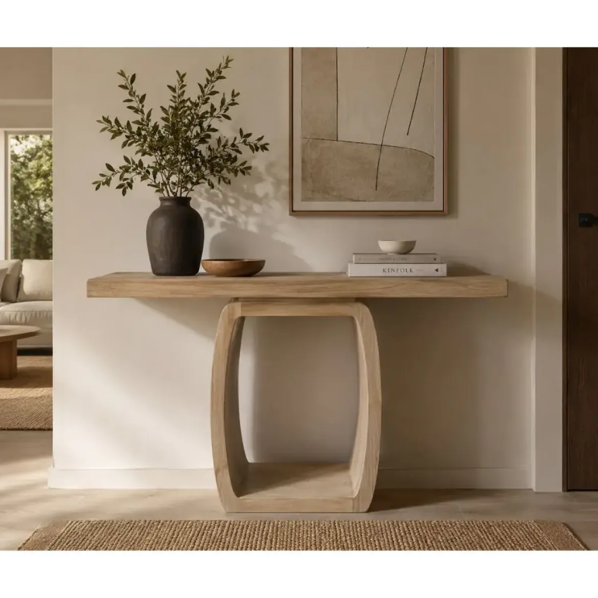Consola de Recibidor de Madera de Pino 120 cm MB-227973