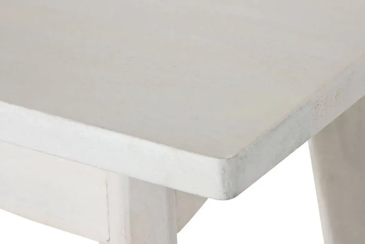 Consola de Recibidor de Madera de Mango Blanco Roto MB-215072
