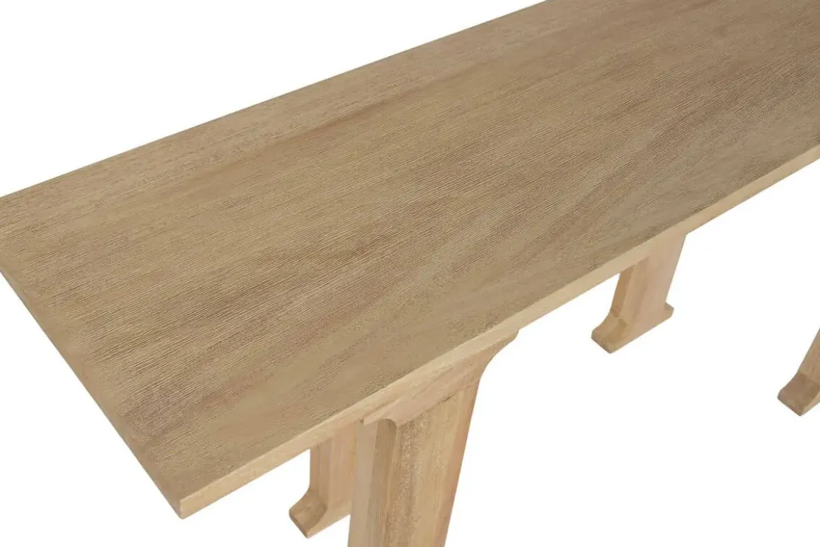 Consola de Recibidor de Madera de Mango Natural 160 cm MB-224134