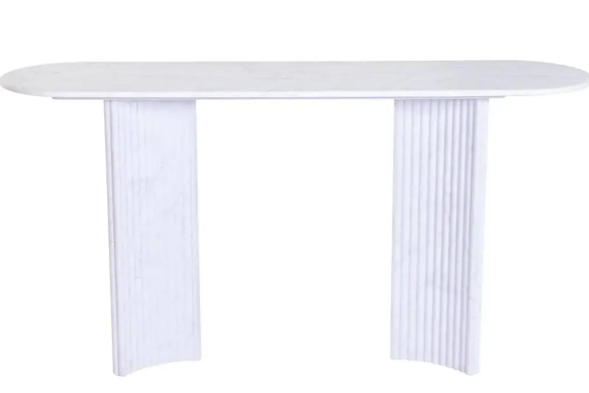 Consola de Recibidor Simil Mármol Blanco con Granito MB-226678
