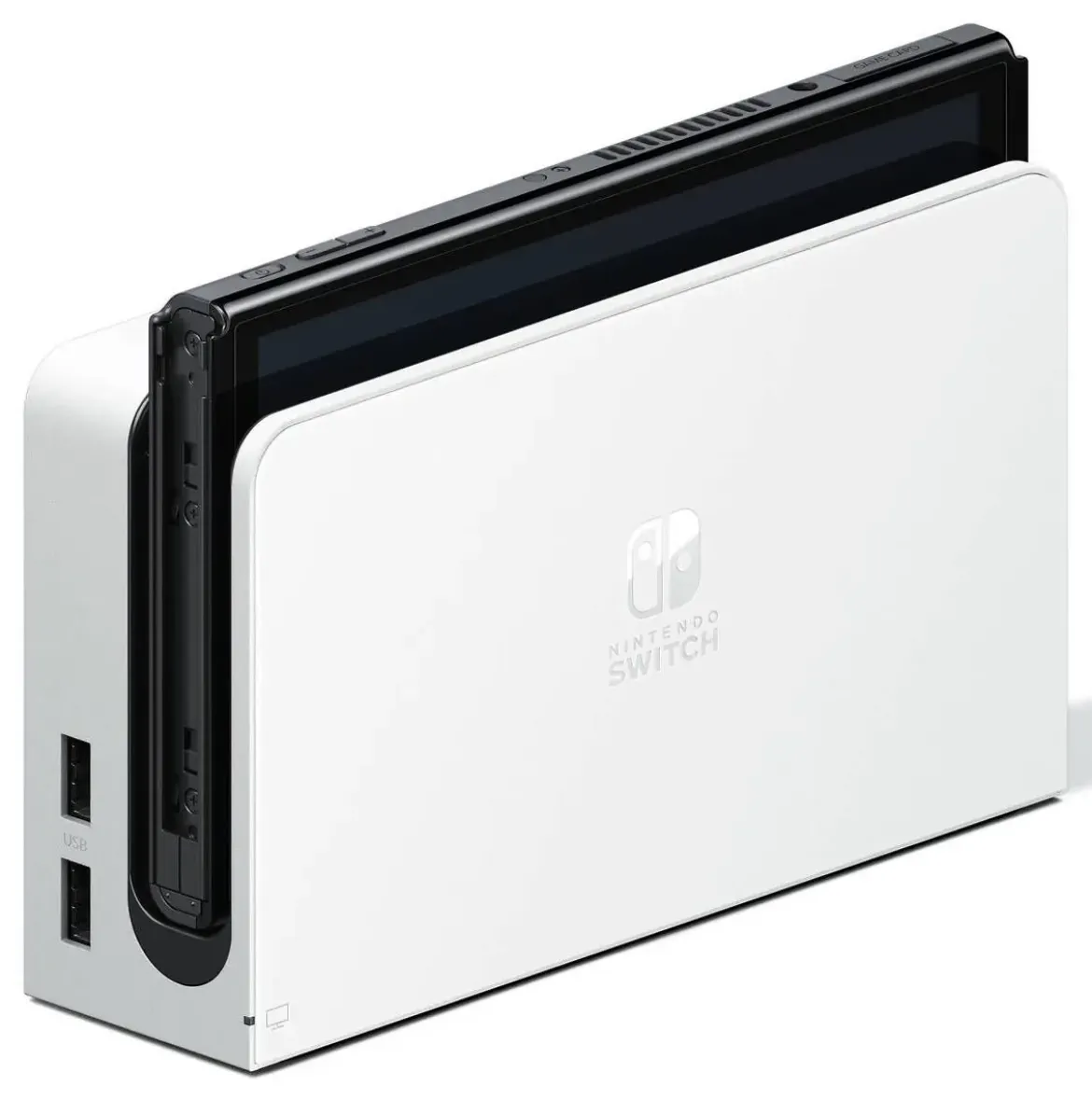 Consola Nintendo Switch OLED Blanca 64GB con Juego EVERYBODY 1-2 SWITCH 7454-4525