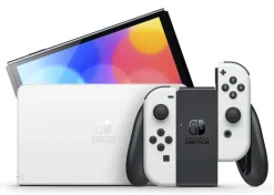 Consola Nintendo Switch OLED Blanca 64GB con Juego EVERYBODY 1-2 SWITCH 7454-4525