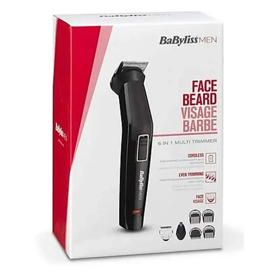 Cortapelos Babyliss 6 en 1 Multiusos Negro MT725E
