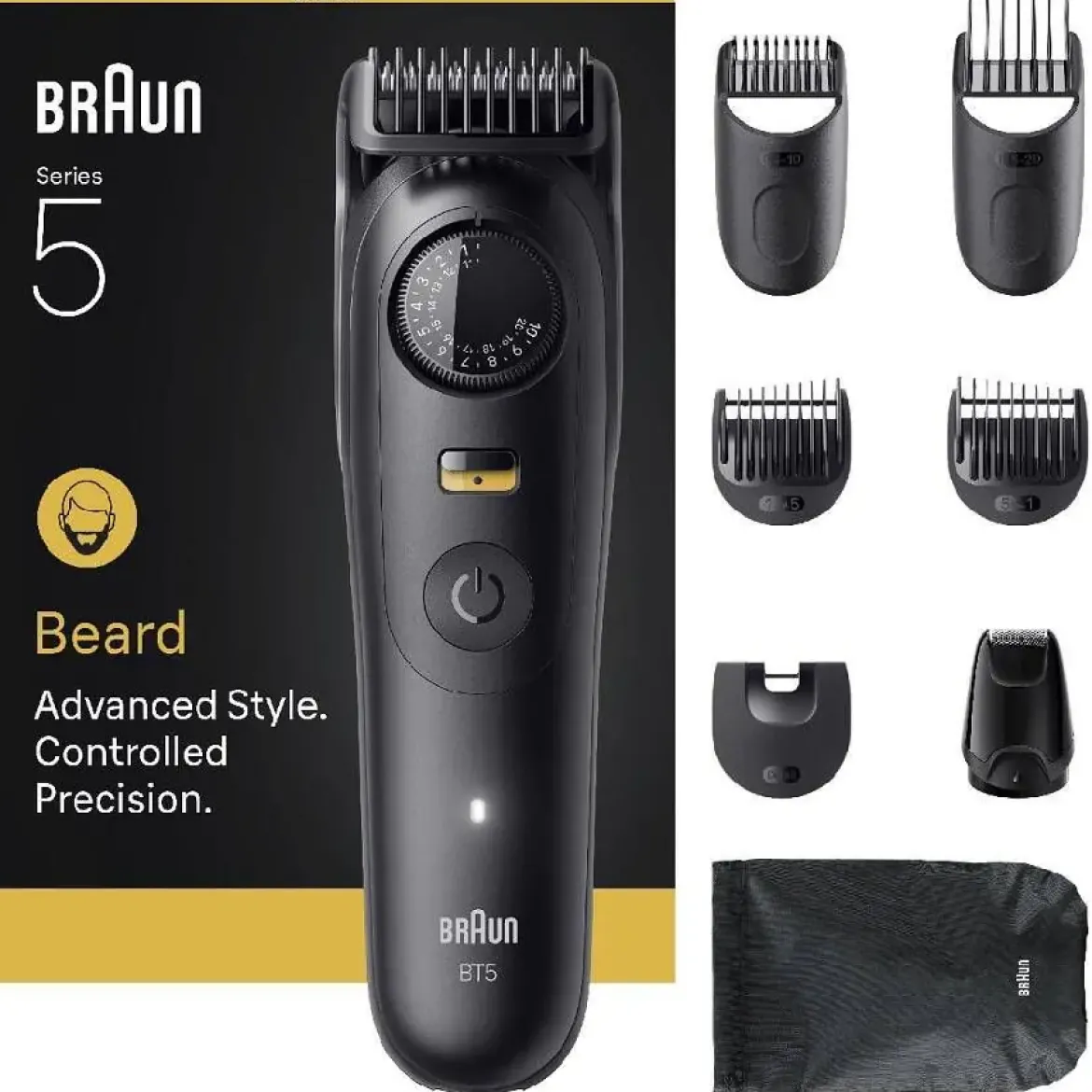 Cortapelos BRAUN BT5560 Barbero 8 en 1 con 40 Niveles Ajustables