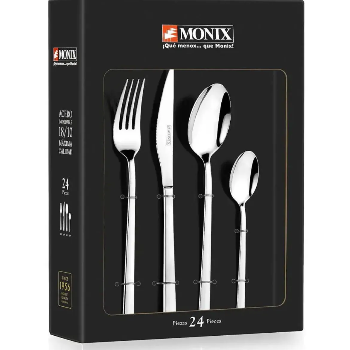 Cubertería de Acero Inoxidable 24 Piezas Monix VICENZA
