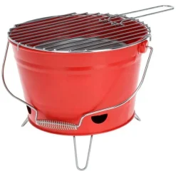 Cubo Barbacoa con Rejilla de 27 cm Rojo Y64950470