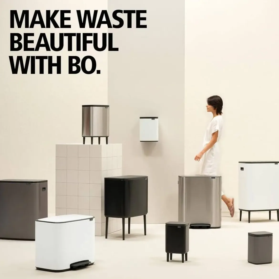 Cubo de Basura con Pedal 30 Litros WHITE 236921