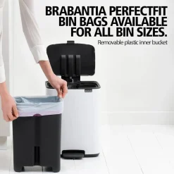 Cubo de Basura con Pedal 30 Litros MATT BLACK 238109