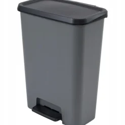 Cubo de Basura 50L Gris Antracita Compatta 249810