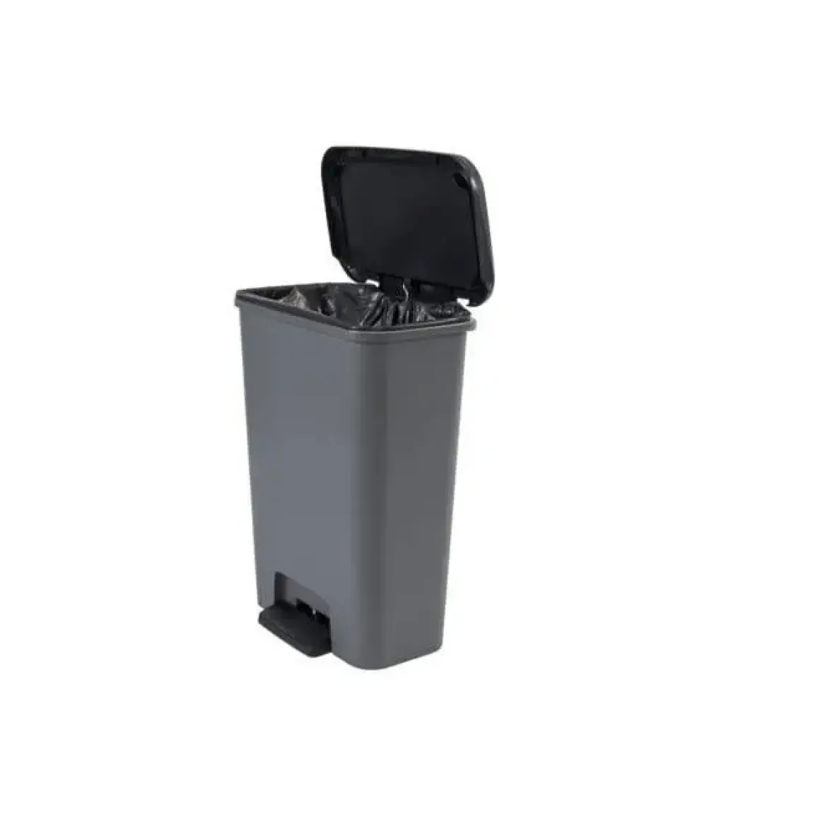 Cubo de Basura 50L Gris Antracita Compatta 249810