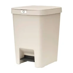 Cubo de Pedal 25 Litros con Cierre Suave Beige STEPUP 251863