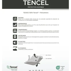 Cubrecolchón Impermeable de Tencel Para Cama de 90x190 CHS