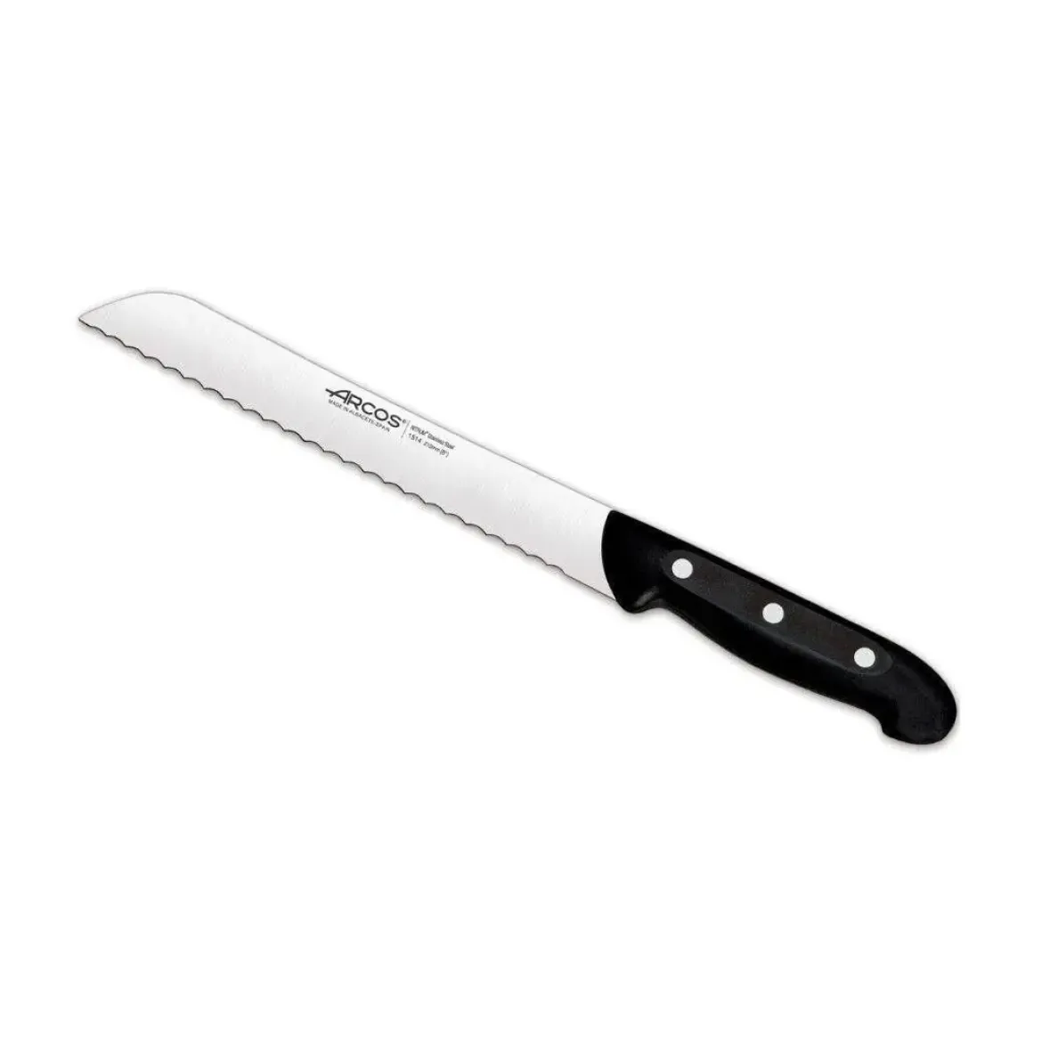 Cuchillo Panero de Cocina con Mango Color Negro Serie Maitre 210 mm ARCOS 151400