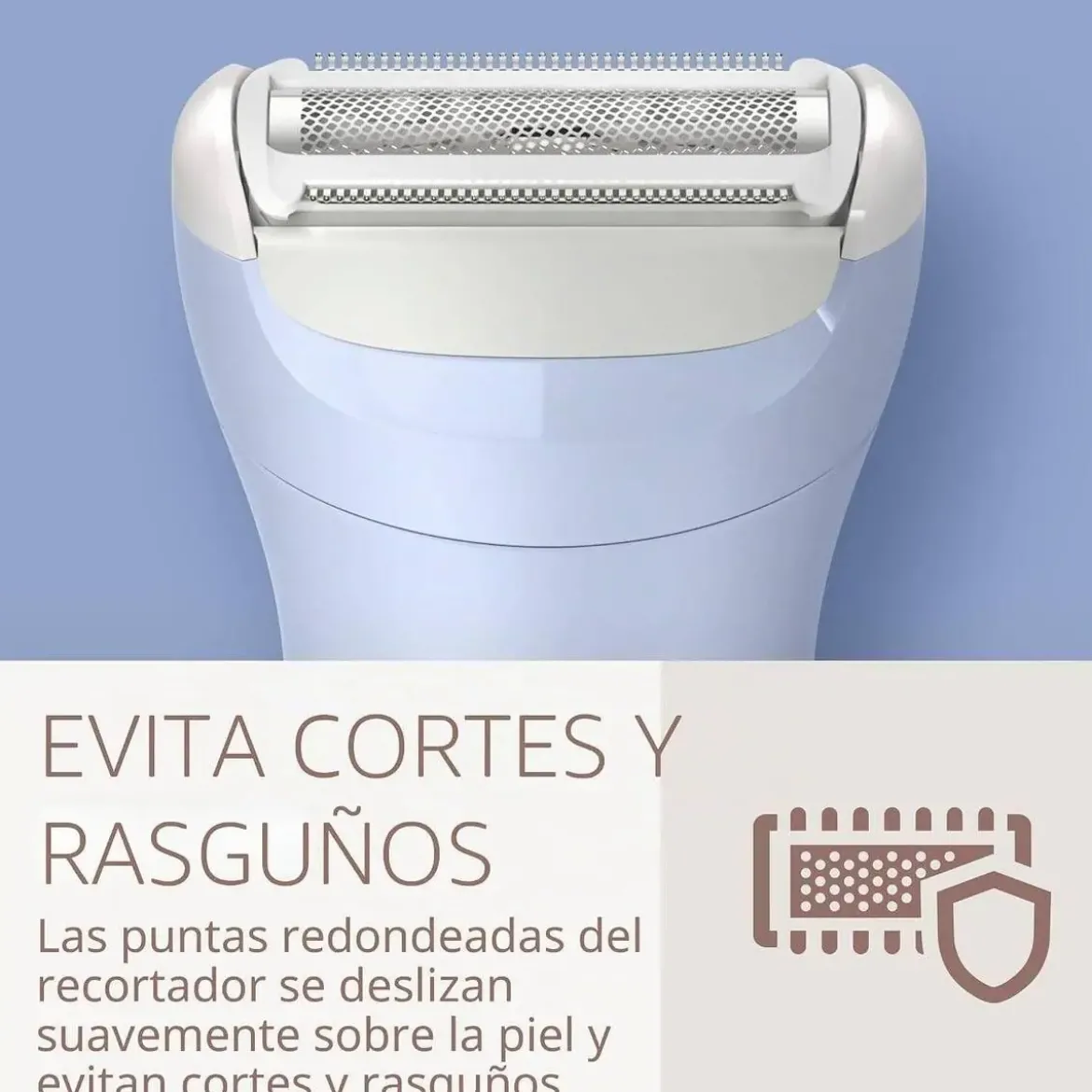 Depiladora Corporal Philips Wet & Dry con 3 Cuchillas BRL127/00
