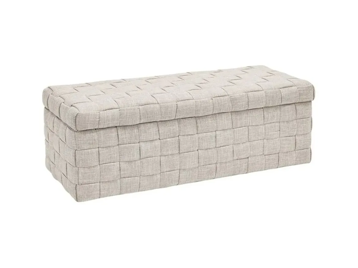 Descalzadora Tapizada Beige de 40 cm ENTRELAZ 33-650