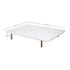 Divanlín Base Tapizada Blanco 90cm x 190cm DL27053