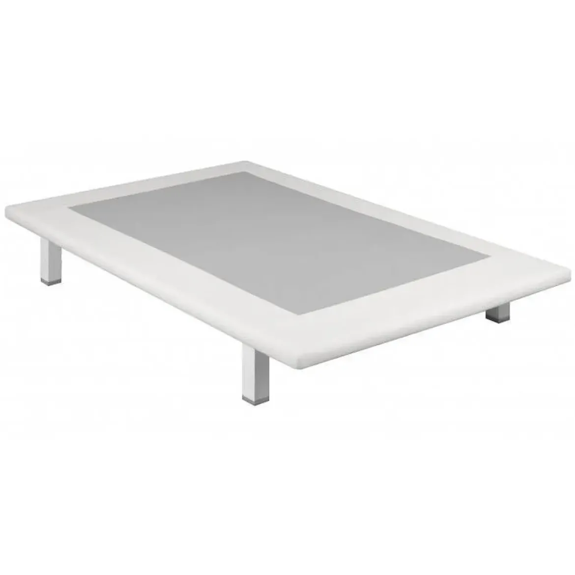 Divanlín 90x190 cm Tapizado en Polipiel en color Blanco Pikolin
