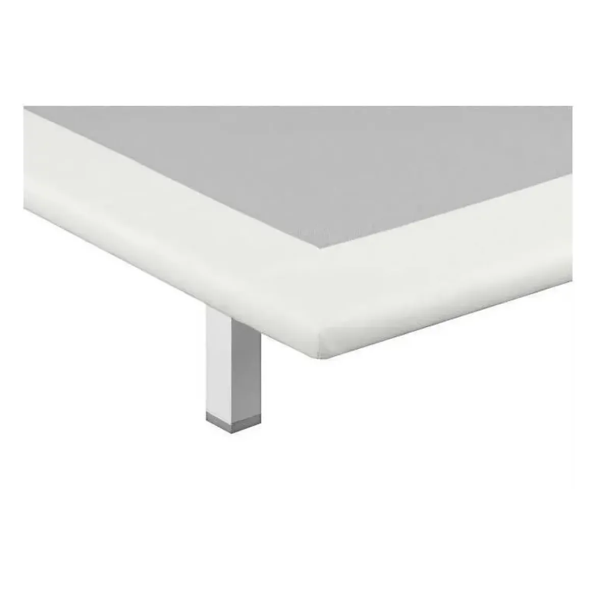 Divanlín 90x190 cm Tapizado en Polipiel en color Blanco Pikolin