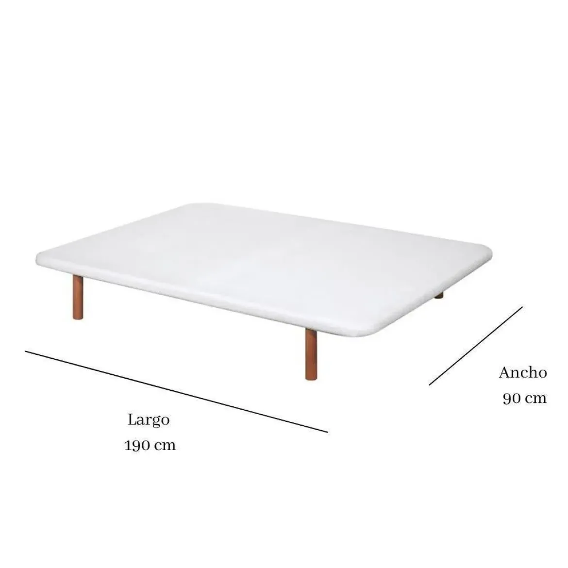 Divanlín 90x190 cm Tapizado en tejido 3D Transpirable Pikolin