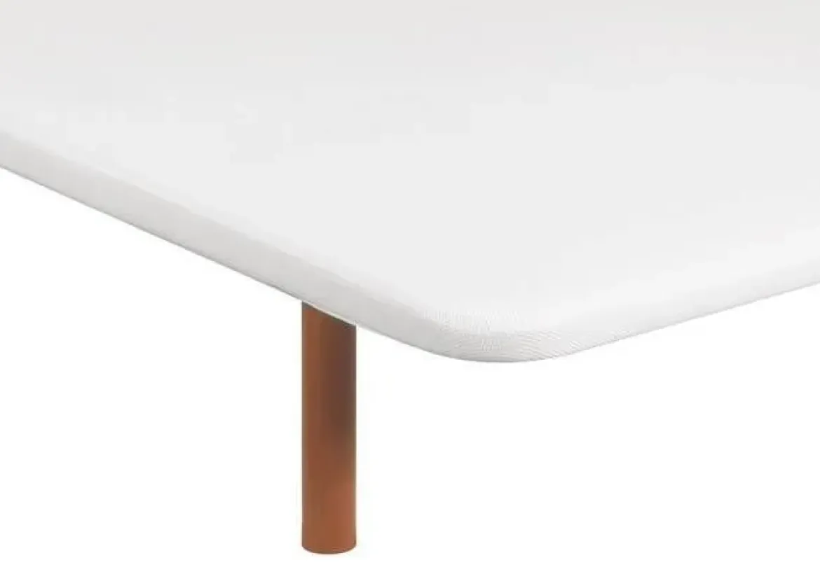 Divanlín 150x190 cm tapizado en tejido 3D transpirable en color blanco