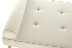 Diván Tapizado en Poliéster Color Crema MB-220929