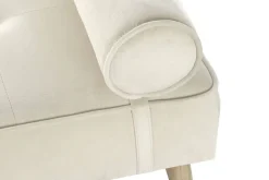 Diván Tapizado en Poliéster Color Crema MB-220929