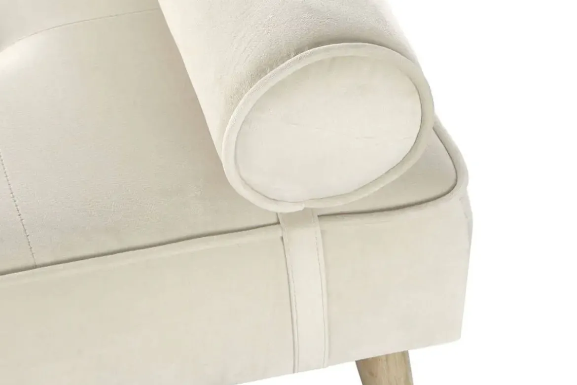 Diván Tapizado en Poliéster Color Crema MB-220929