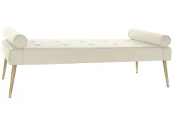 Diván Tapizado en Poliéster Color Crema MB-220929