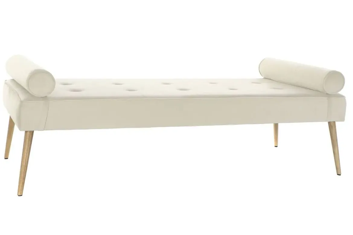 Diván Tapizado en Poliéster Color Crema MB-220929