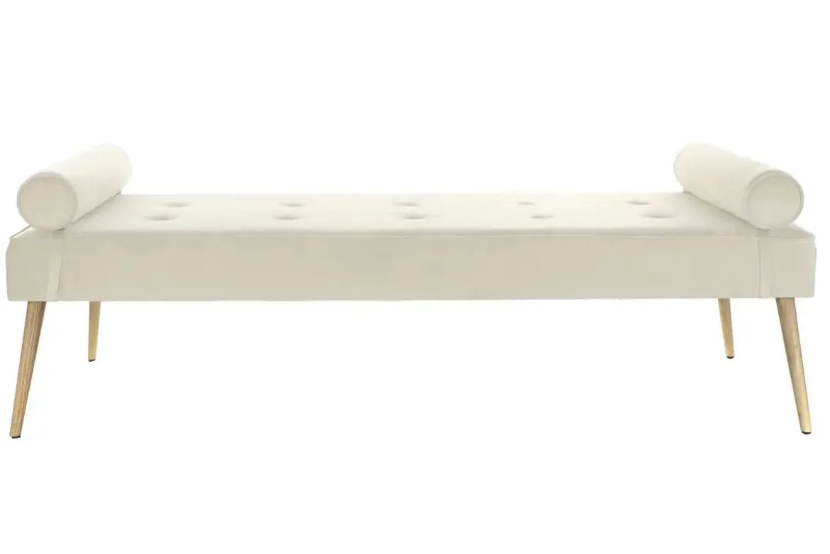 Diván Tapizado en Poliéster Color Crema MB-220929