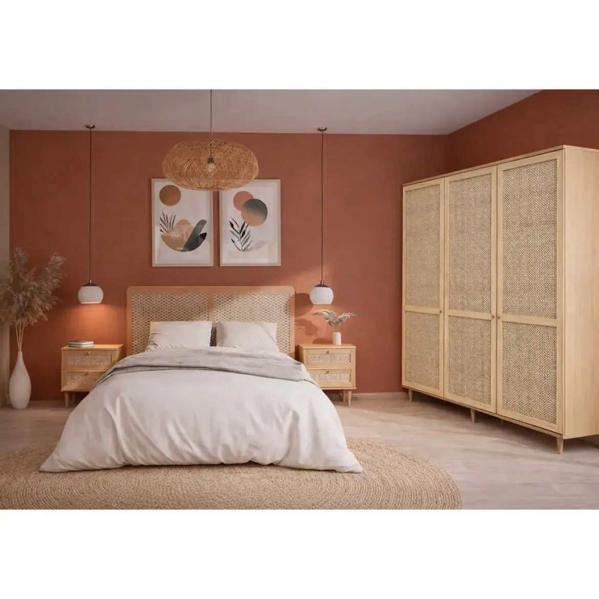 Dormitorio de Matrimonio con Armario Elegancia