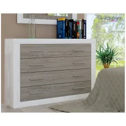Dormitorio de Matrimonio con Cómoda y Espejo LARA 01