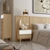 Dormitorio de Matrimonio en Roble y Blanco GHIO 01