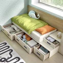 Dormitorio Juvenil con Cama Modular y Armario MUNDO JOVEN C218