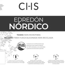 EDREDÓN NÓRDICO DE MICROFIBRA 300 GR 240X220 CM CHS