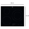 Encimera Inducción de 3 Fuegos ELECTROLUX LIT60336C