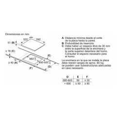 Encimera Inducción 3 Fuegos 60 BALAY 3EB865ERS