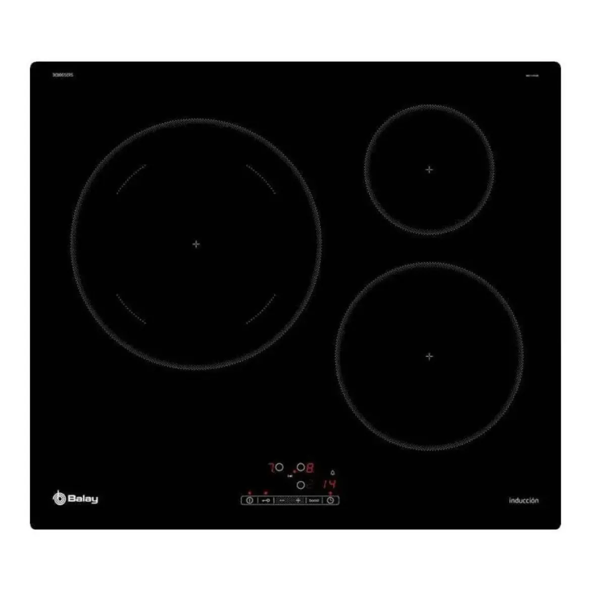 Encimera Inducción 3 Fuegos 60 BALAY 3EB865ERS