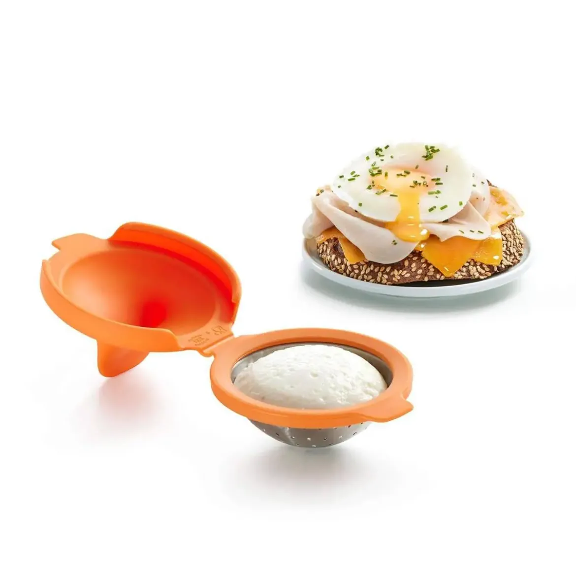 Escalfador de Huevos Naranja LEKUE 882968