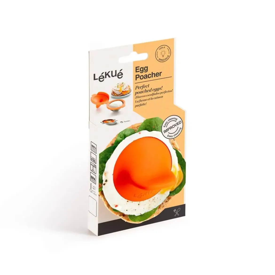Escalfador de Huevos Naranja LEKUE 882968