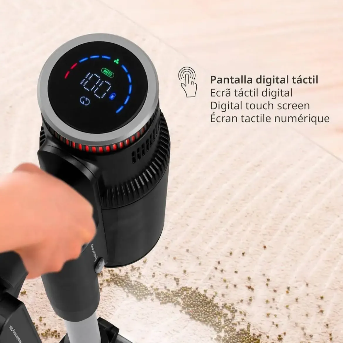 Escoba eléctrica Ufesa Digital Pro Flexible Mascotas 29.6V 500W 81405892