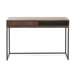 Escritorio con Cajón de Madera de Mango y Base Metálica GABAR 10816