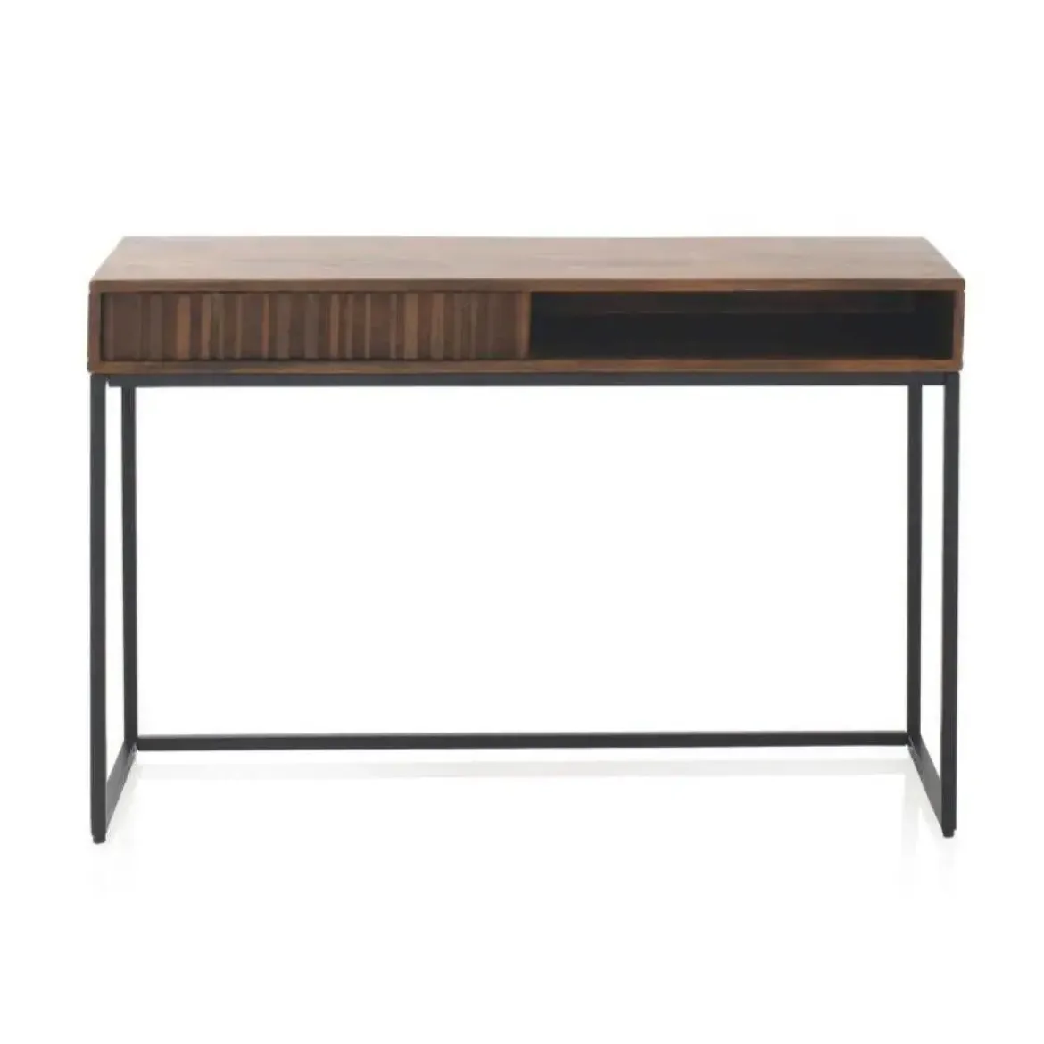 Escritorio con Cajón de Madera de Mango y Base Metálica GABAR 10816