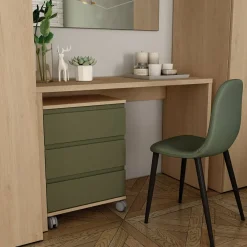 Escritorio de Madera con Acabado en Roble GHIO CNI220