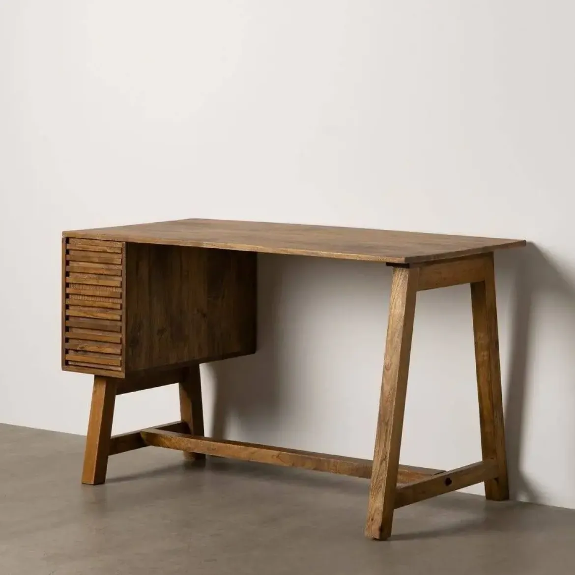 Escritorio de Madera de Mango Natural 125 cm 614768