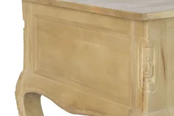Escritorio de Madera Maciza con Acabado Decapé Natural y 5 Cajones MB-223361