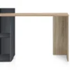Escritorio de Melamina Color Roble-Negro HELLEN II MBLESC0000002