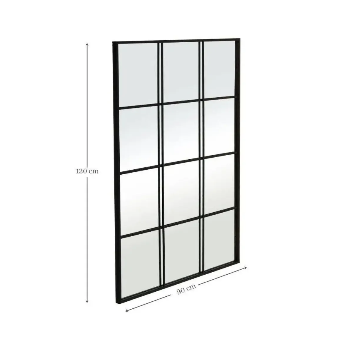 Espejo color Negro con efecto Ventana 120 cm 153404