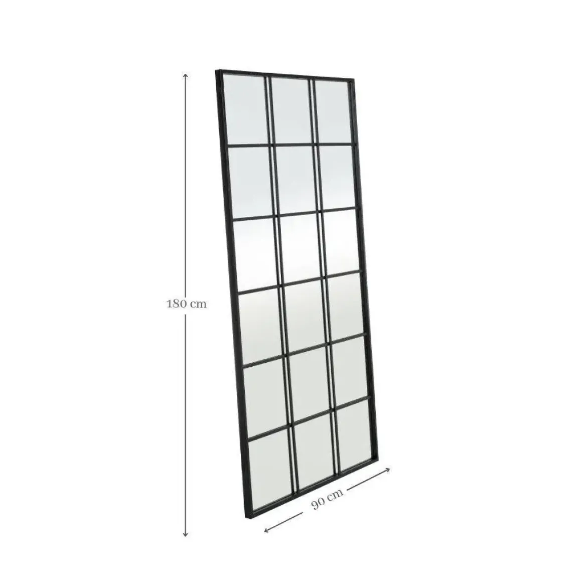 Espejo color Negro con efecto Ventana 180 cm 153405